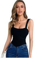 Corset Top Negro Escote Cuadrado – Moldea y Estiliza tu Figura