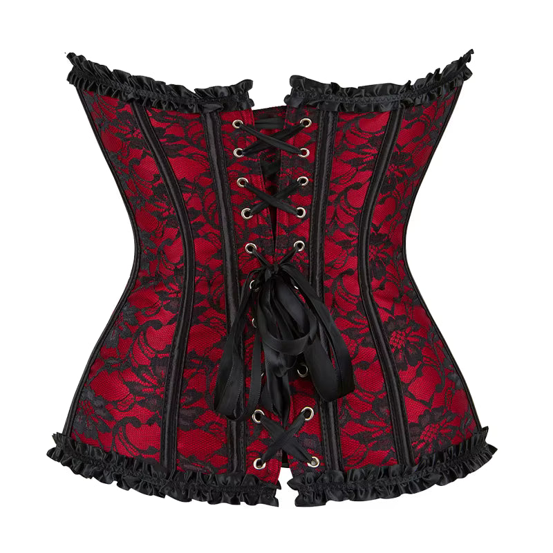 Corsé Rojo Ann Chery Control Medio en Spandex Ecológico