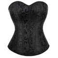 Corsé Strapless Elegante para Mujer – Jacquard Floral, Moldea la Cintura, Top Exterior